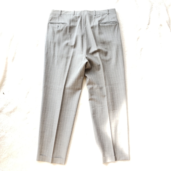 Gray Wool Pinstripe Summer Suit - Picture 10 of 11